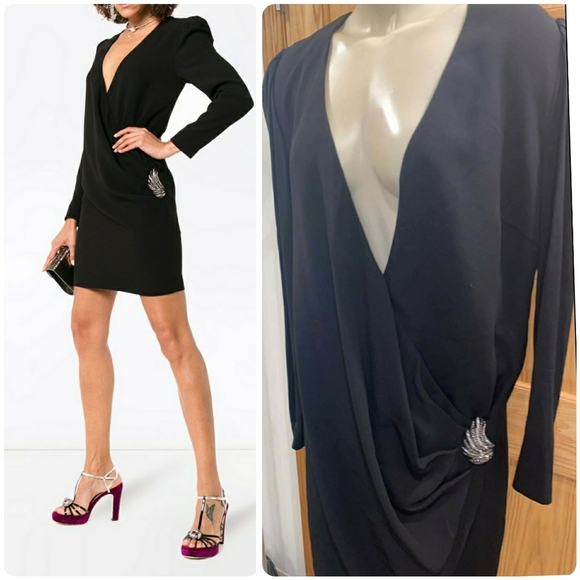Givenchy Dresses & Skirts - Givenchi Silk Wrap Dress  with side Embellishiment